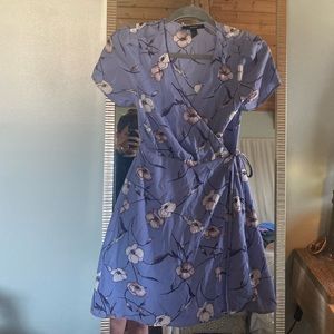 Forever 21 blue wrap dress